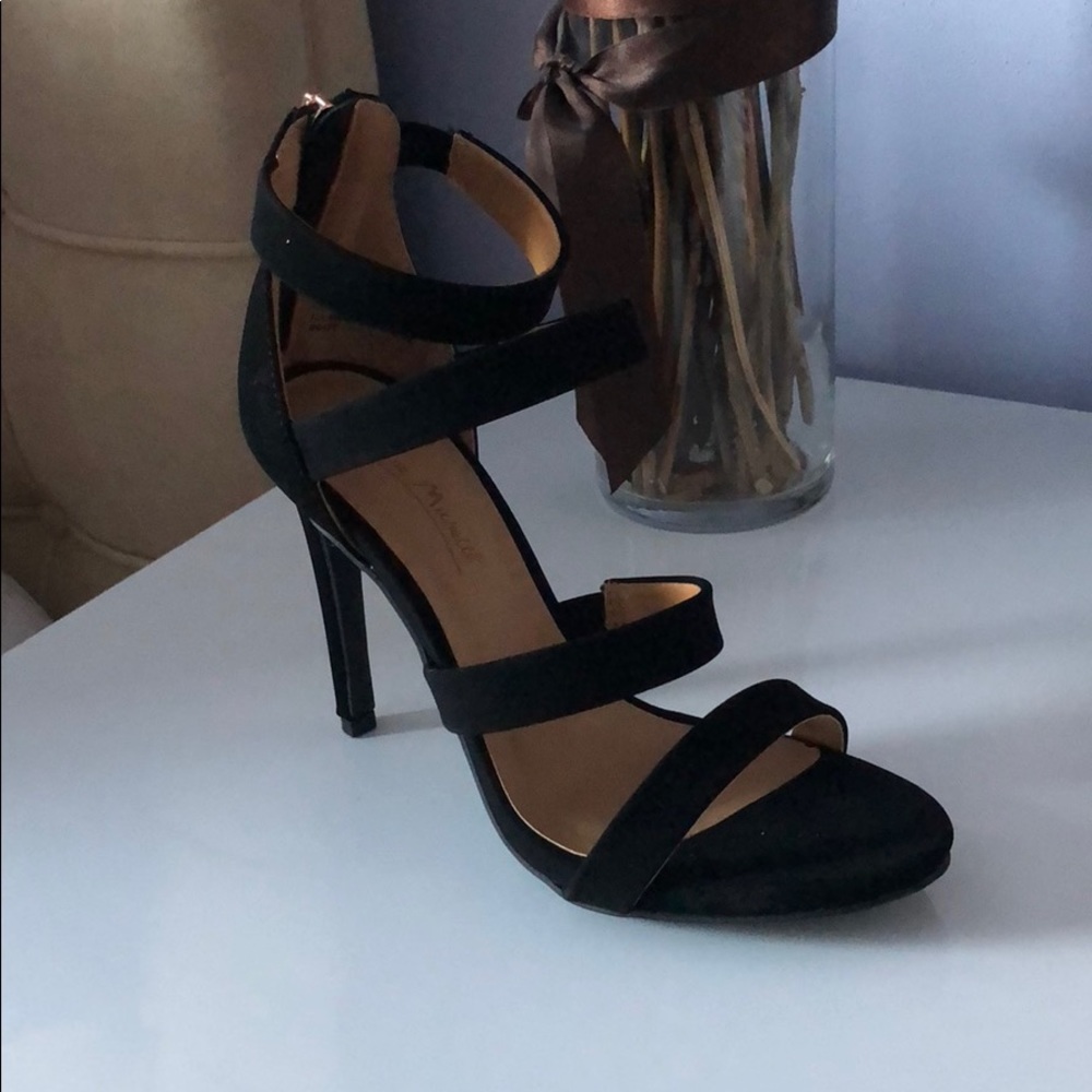 Black Strapped Heels